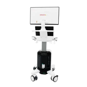 Ultrasonido Chison SonoMax 9 en uso clínico durante un examen abdominal